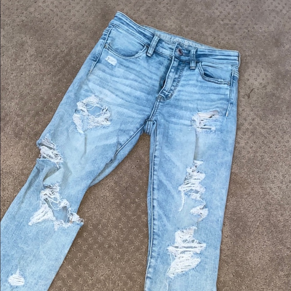 Distressed American Eagle jeans